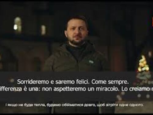Il messaggio di Natale di Zelensky: "Non aspettiamo un miracolo, lo creiamo noi stessi"