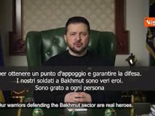 SOTTOTITOLI Zelensky: "La situazione a Bakhmut è sempre più difficile"