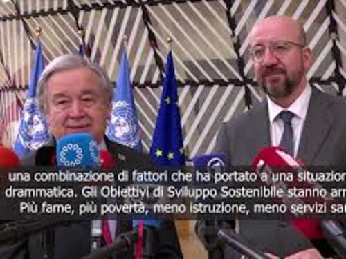 Guterres al Consiglio Ue: Mia presenza dimostra cooperazione tra Onu e Europa