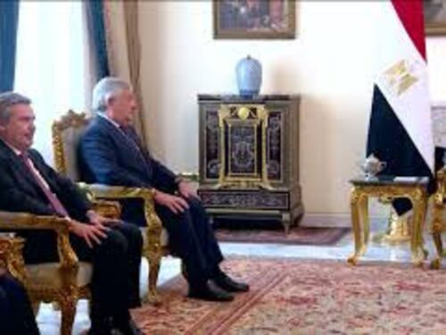 Tajani incontra al Sisi in Egitto, ecco le immagini