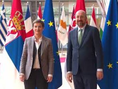 Michel riceve la prima ministra serba, Ana Brnabic