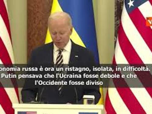 Biden a Kiev: "Putin sta fallendo"