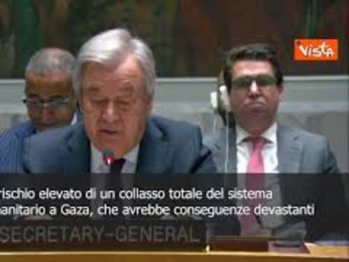 Guterres invoca articolo 99 della Carta dell'Onu: A Gaza siamo a punto di rottura