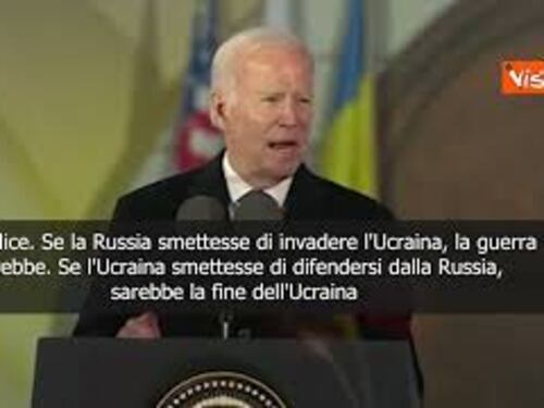 Biden: "Guerra è una scelta di Putin"
