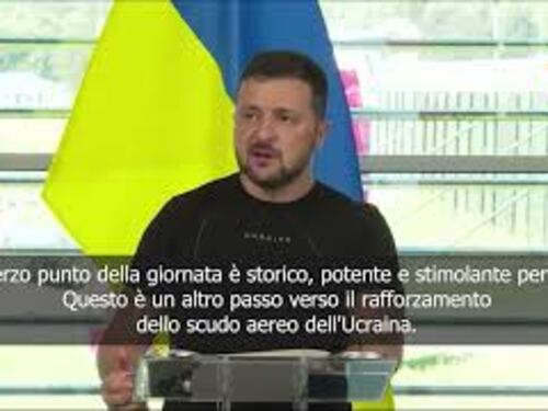 SOTTOTITOLI Zelensky: Consegna degli F-16 è decisione storica