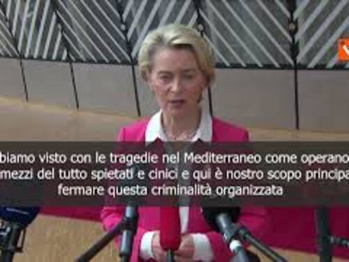 Migrazione, Von der Leyen: Combattere trafficanti, fermare criminalità organizzata
