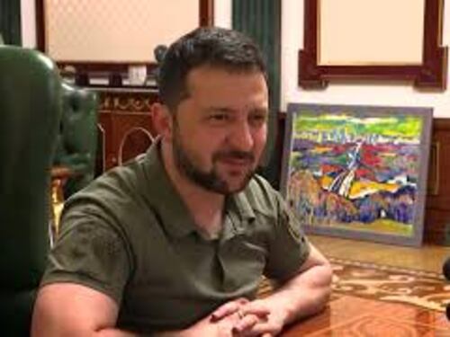 Zelensky incontra l'attore Mischa Collins e l'ex calciatore Andriy Shevchenko