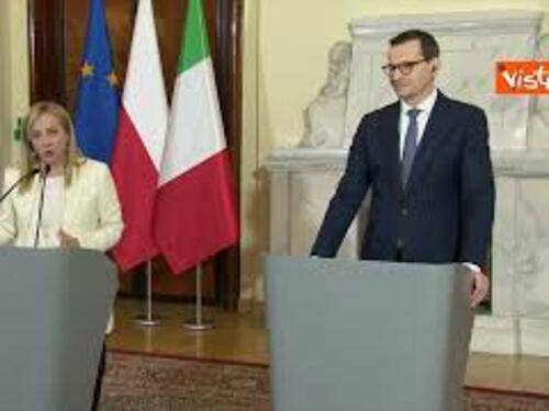 Meloni: "Kiev sa di poter contare su Italia, Polonia confine occidente"