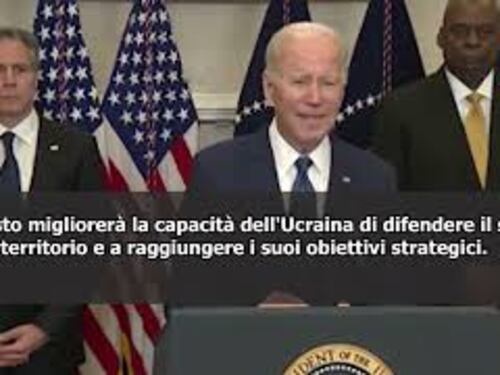 SOTTOTITOLI Biden: "Usa invieranno 31 carri armati Abrams all'Ucraina"