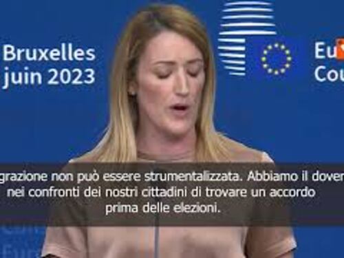 Metsola: Trovare accordo su migranti prima delle prossime elezioni