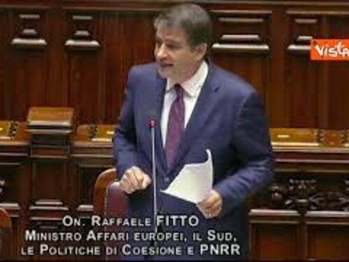 Fitto sul Pnrr: "Entro 2023 avremo i 35 mld di terza e quarta rata"