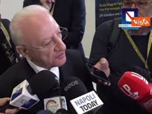 De Luca: "Legge bilancio? Hanno fatto peggio della Fornero"