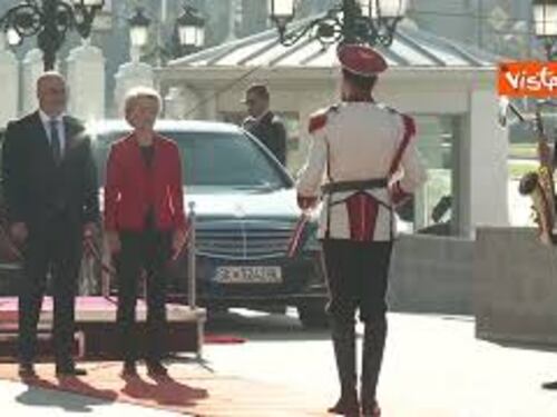 Von der Leyen in Macedonia del Nord incontra il Primo Ministro