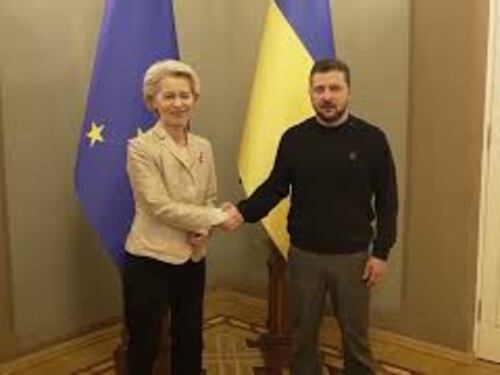 Von der Leyen a Kiev, l'incontro con Zelensky