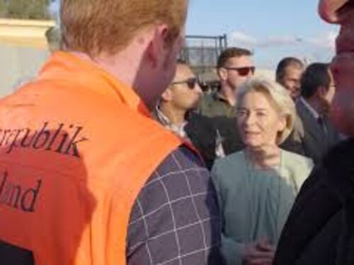 Von der Leyen a Rafah, ecco le immagini