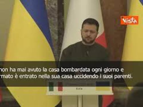 Zelensky: “Berlusconi? Non gli hanno mai bombardato la casa"