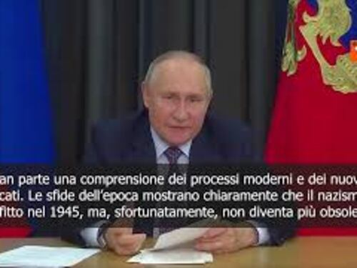 Putin: "La propaganda del nazismo in Ucraina è diventata la norma"