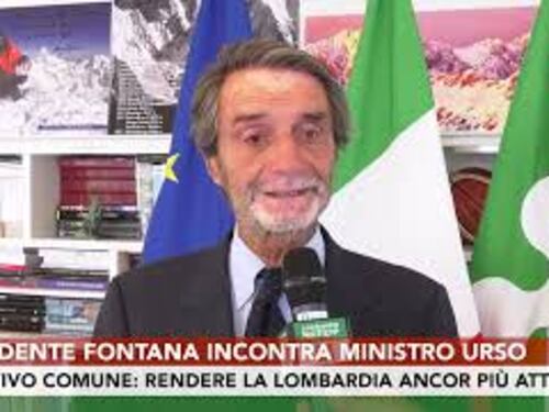 Fontana (Lombardia) incontra Urso: Per nostra regione opportunità davvero importanti