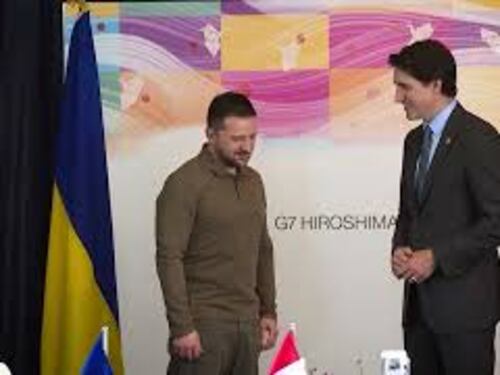 Il Primo Ministro del Canada Trudeau incontra Zelensky al G7: Che bello vederti