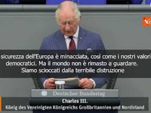 Guerra in Ucraina, Carlo III al Bundestag: Minacciata sicurezza europea