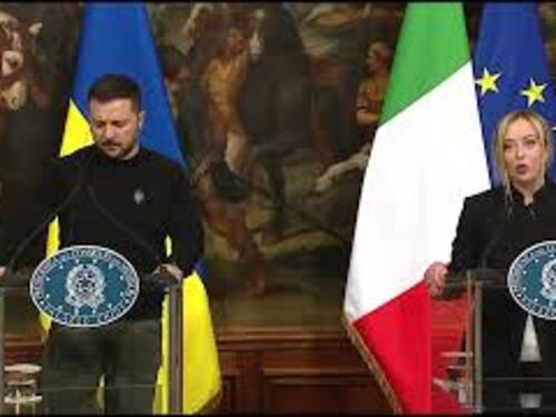 Ricostruzione Ucraina, Meloni: "Il mio amico Zelensky è qui e scommette su protagonismo Italia"