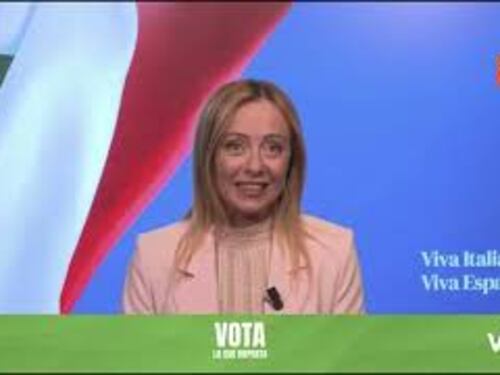 Meloni a Vox: "In Europa è arrivato il tempo dei patrioti"
