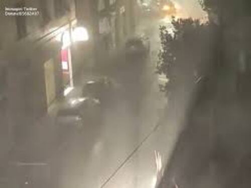 Il maltempo che nella notte ha colpito Genova e dintorni, le immagini