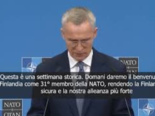 Stoltenberg: Da domani la Finlandia nella Nato