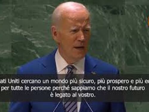 Biden: Nessuno può affrontare da solo le sfide di oggi