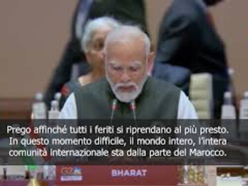 SOTTOTITOLI Terremoto Marocco, Modi al G20: Pronti a inviare migliore assistenza possibile