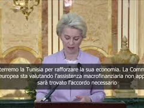 Von der Leyen: Sosterremo la Tunisia e la sua economia