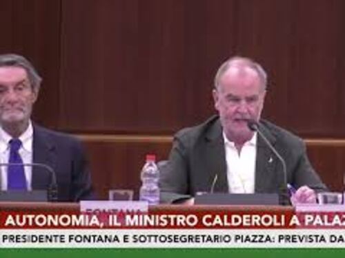 Autonomia, Calderoli: "Entro 2024 primi negoziati e intese"