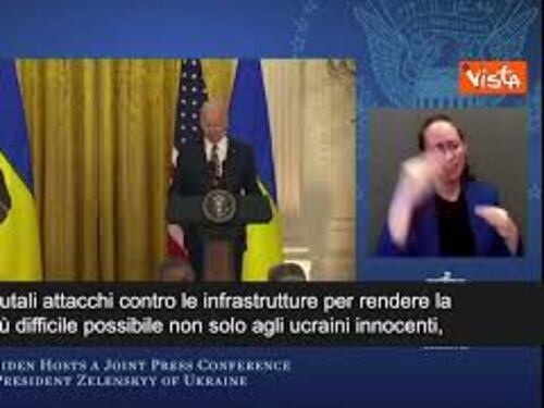 Biden: "Il mondo deve rimanere unito a sostegno di Kiev nel 2023"