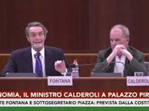 Autonomia, Fontana: "Prevista da costituzione, chi critica lo dimentica"