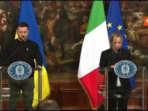 Meloni: "Pace in Ucraina quando Russia cesserà ostilità"