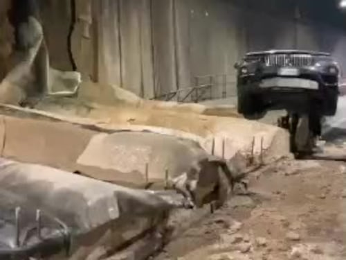 Pescara, il video nel tunnel dopo il crollo del muro