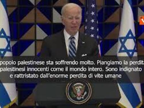 Biden: Ospedale Gaza colpito da razzo lanciato da gruppo terroristico