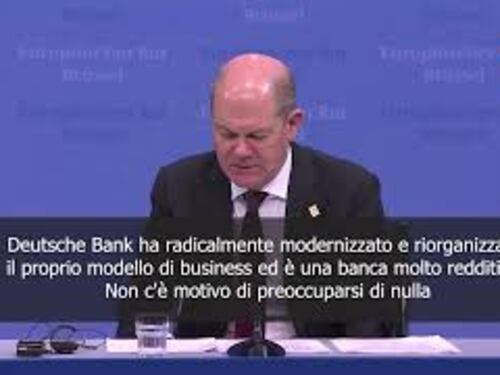 Scholz: Deutsche Bank banca redditizia, non c'è motivo di preoccuparsi