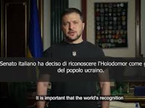 Zelensky: Italia riconosce l'Holodomor come genocidio del popolo ucraino