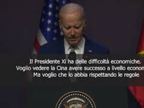 Biden: Cina in difficoltà economiche, ma deve avere successo rispettando le regole