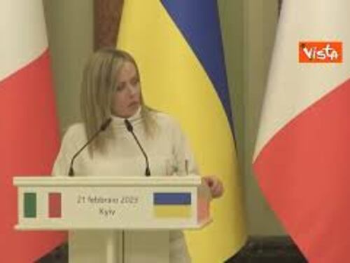 Meloni: “Ribadisco sostegno Italia ad Ucraina, non tentenneremo in questa vicenda”