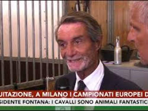 Europei equitazione a Milano, Fontana: Cavalli sono animali eccezionali