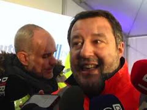 Sopralluogo Salvini nuova galleria del San Donato sull'A1: "Siamo l'Italia che va avanti"