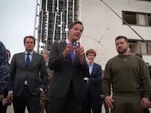 Il Primo Ministro dei Paesi Bassi Rutte in Ucraina, l'incontro con Zelensky