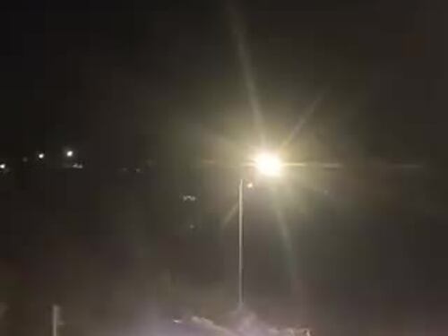 L'artiglieria israeliana schierata a Sderot