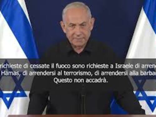 Netanyahu: E' il tempo della guerra, chiedere cessate il fuoco significa resa Israele