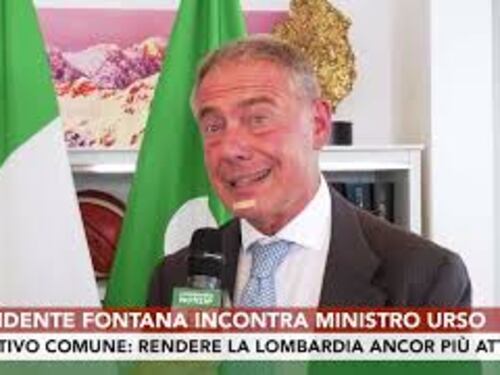 Urso incontra il presidente della Lombardia Fontana: Presentare regione ancora di più al mondo