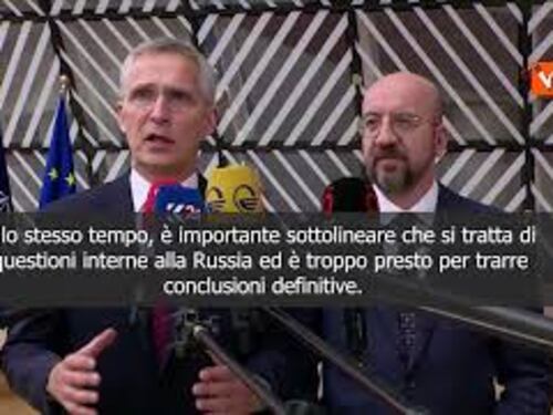 Stoltenberg: Ammutinamento in Russia dimostra crepe all'interno del sistema