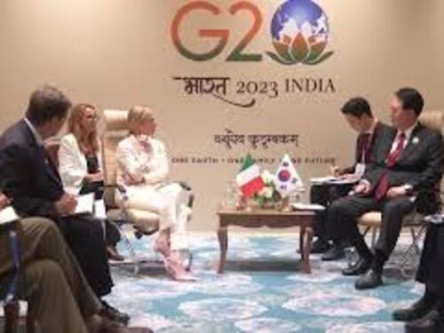 G20 in India, Meloni incontra il Presidente della Repubblica di Corea