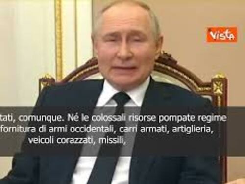 Putin: Controffensiva ucraina ha fallito